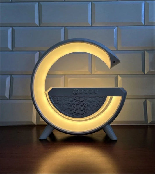 Multi-Function Bluetooth Speaker Lamp – Night Light, Wireless Charger