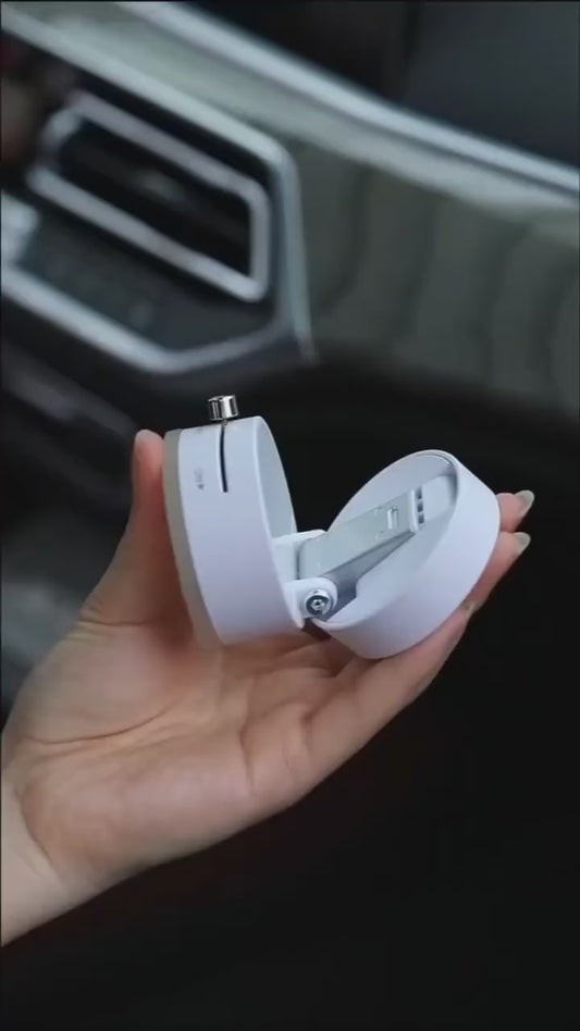 Vacuum Suction Magnetic Orvix Premium Magnetic Vacuum Phone Holder – 360° Foldable Mount for Car, Mirror & Desk | Compatible with All Smartphones